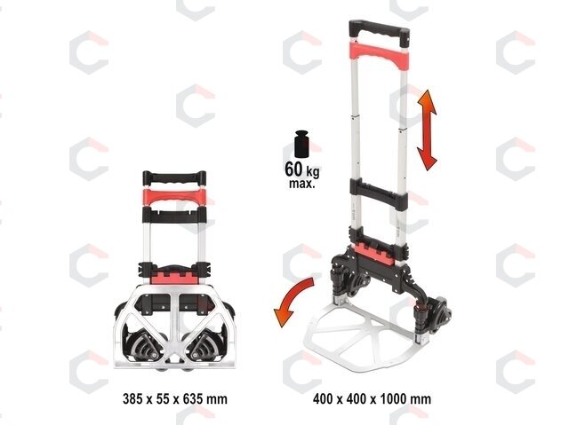 Transportavimo vežimėlis laiptais | keliamoji galia 60 kg (YT-37411) 1