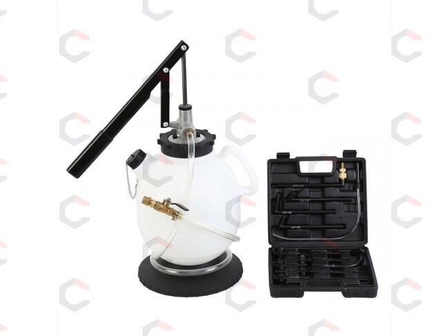 Transmisijos užpildymo sistema | 7.5 l | 15 vnt. ATF adapterių (SY-7.5) 1 Transmisijos užpildymo sistema | 7.5 l | 15 vnt. ATF adapterių (SY-7.5) 1
