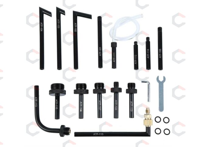 Transmisijos užpildymo sistema | 7.5 l | 15 vnt. ATF adapterių (SY-7.5) 3 Transmisijos užpildymo sistema | 7.5 l | 15 vnt. ATF adapterių (SY-7.5) 3