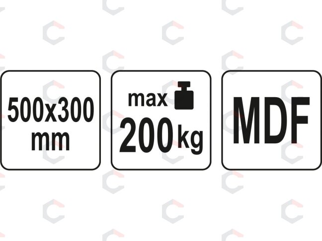 Transportavimo vežimėlis / platforma | 500x300 mm / iki 200 kg (YT-37420) 3 Transportavimo vežimėlis / platforma | 500x300 mm / iki 200 kg (YT-37420) 3