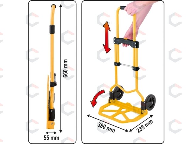 Transportavimo vežimėlis | sudedamas | 60 kg (78660) 2 Transportavimo vežimėlis | sudedamas | 60 kg (78660) 2