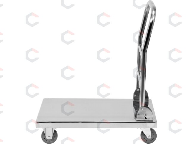 Transportavimo vežimėlis/platforma | nerūdijantis plienas | 720x450 mm (YG-09080) 3 Transportavimo vežimėlis/platforma | nerūdijantis plienas | 720x450 mm (YG-09080) 3