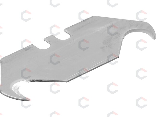 Kabliuko formos trapeciniai ašmenys | 61 x 19 mm | 10 vnt. (YT-75230) 2 Kabliuko formos trapeciniai ašmenys | 61 x 19 mm | 10 vnt. (YT-75230) 2