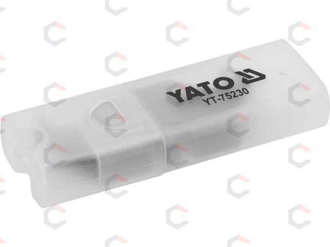 Kabliuko formos trapeciniai ašmenys | 61 x 19 mm | 10 vnt. (YT-75230) 3 Kabliuko formos trapeciniai ašmenys | 61 x 19 mm | 10 vnt. (YT-75230) 3