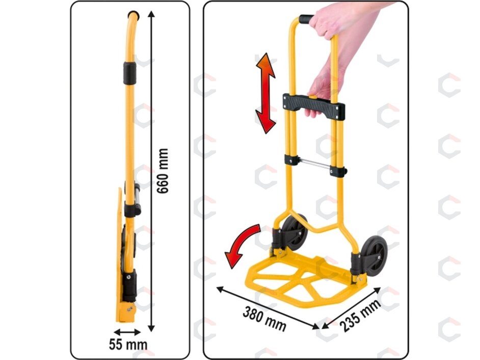 Transportavimo vežimėlis | sudedamas | 60 kg (78660) 2 Transportavimo vežimėlis | sudedamas | 60 kg (78660) 2