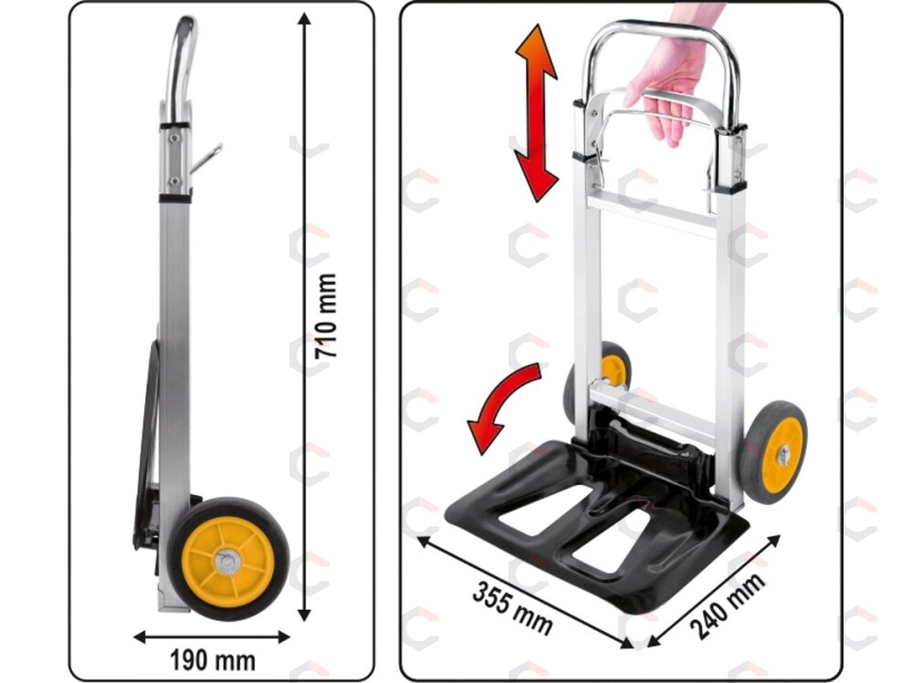 Transportavimo vežimėlis | sudedamas | 90 kg. (78661) 6 Transportavimo vežimėlis | sudedamas | 90 kg. (78661) 6