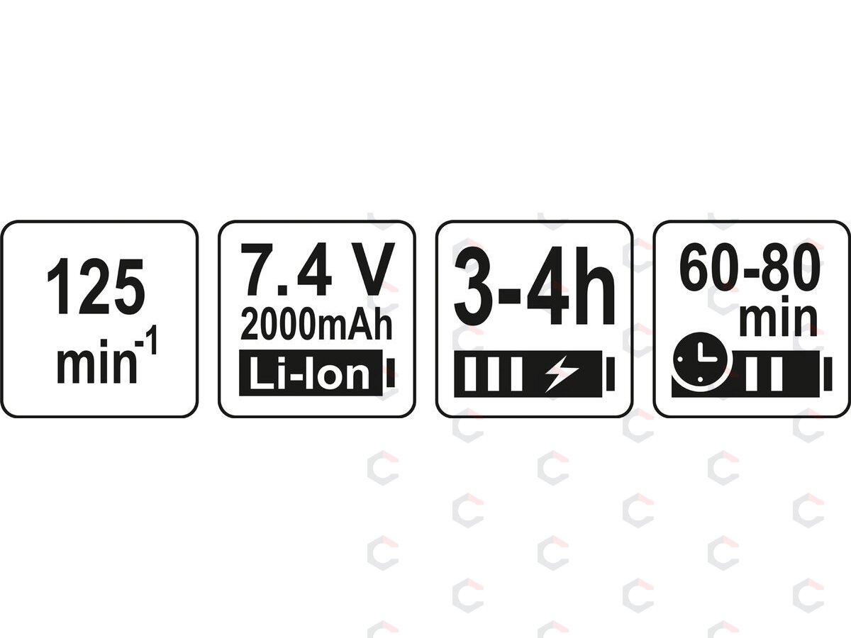 Turbo šluota akumuliatorinė | 7,4V | 8,9W (67180) 6