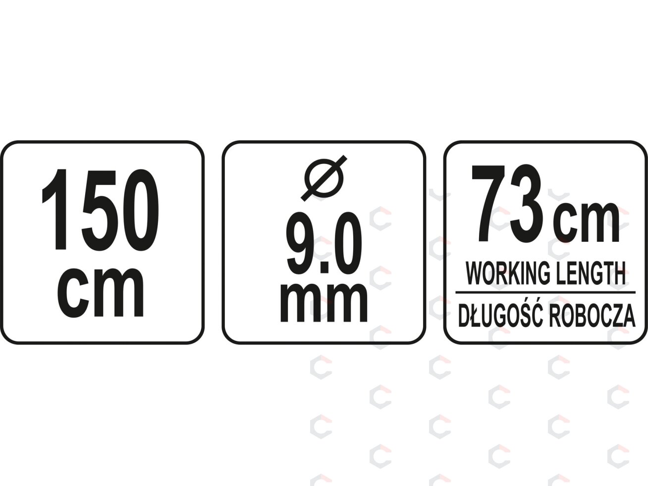 Tualeto valiklis spiralė / gyvatukas | Ø 9 mm | 73 / 150 cm (YT-24983) 3 Tualeto valiklis spiralė / gyvatukas | Ø 9 mm | 73 / 150 cm (YT-24983) 3