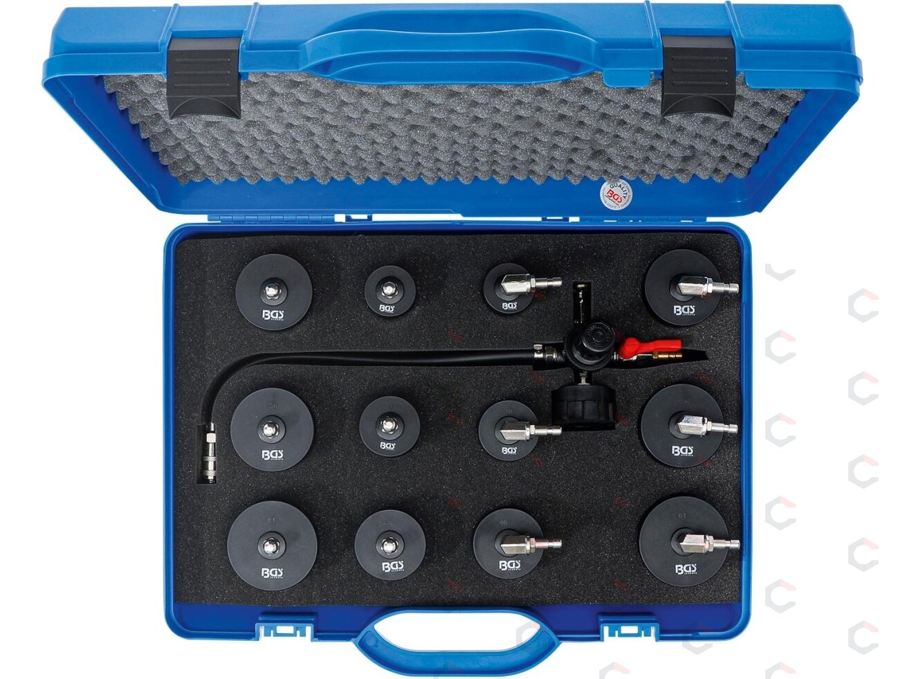 Turbokompresoriaus slėgio testerių rinkinys | 13 vnt. (6933) 2 Turbokompresoriaus slėgio testerių rinkinys | 13 vnt. (6933) 2