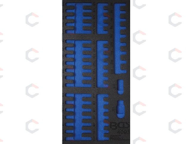 Tuščias dėklas antgaliams / bitukams 1/3, tuščias | nuo BGS 4093 (4093-1) Tuščias dėklas antgaliams / bitukams 1/3, tuščias | nuo BGS 4093 (4093-1)