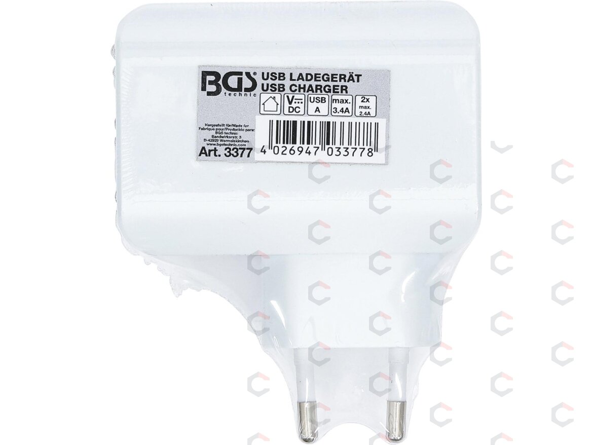 Universalus USB įkroviklis | 3 USB lizdai | maks. 3,4 Iš viso maks. 2,4 A / USB | 110 - 240V (3377) 1 Universalus USB įkroviklis | 3 USB lizdai | maks. 3,4 Iš viso maks. 2,4 A / USB | 110 - 240V (3377) 1