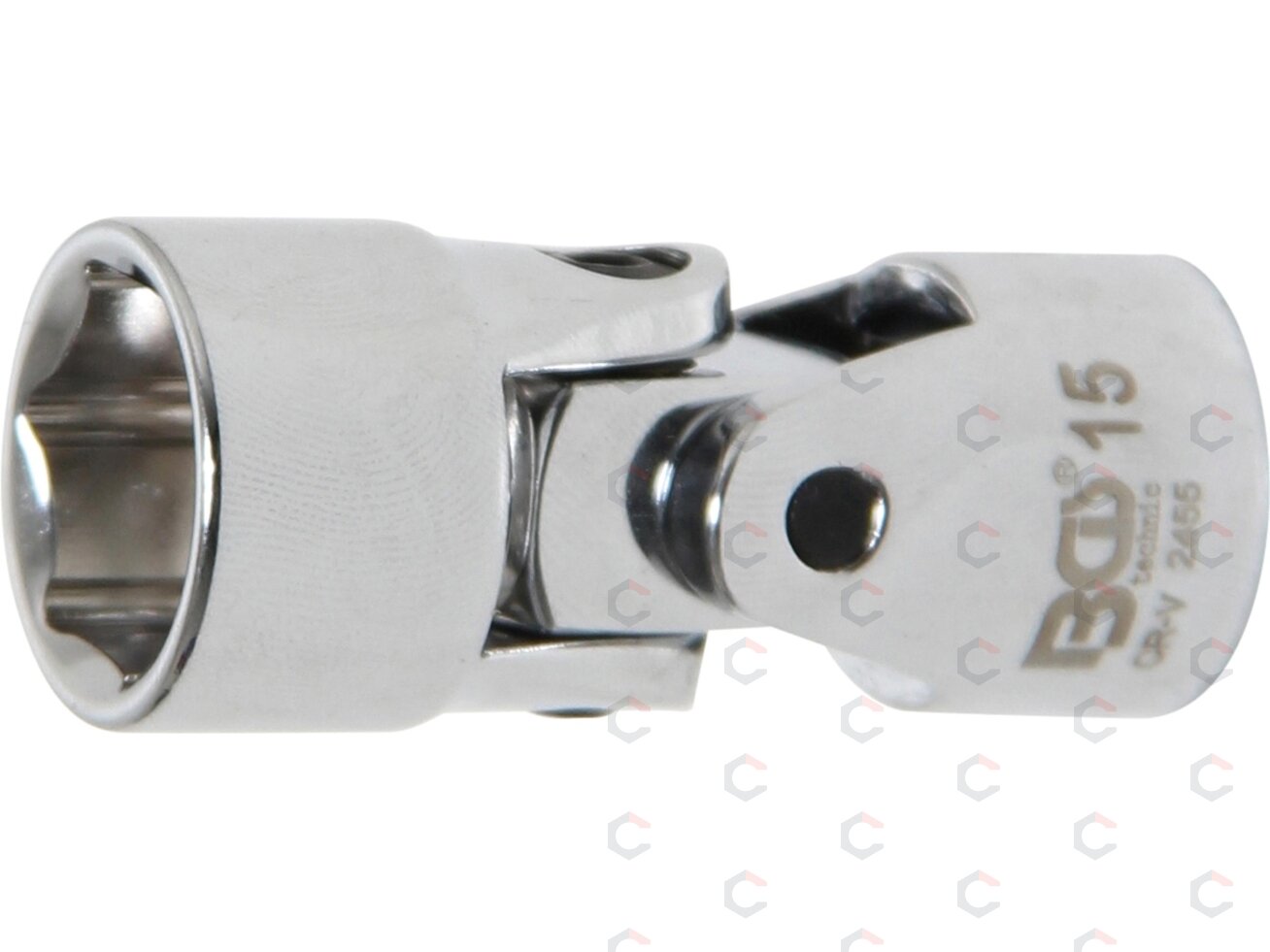 Universali šarnyrinė galvutė | šešiakampė | 10 mm (3/8") | 15 mm (2455) Universali šarnyrinė galvutė | šešiakampė | 10 mm (3/8") | 15 mm (2455)