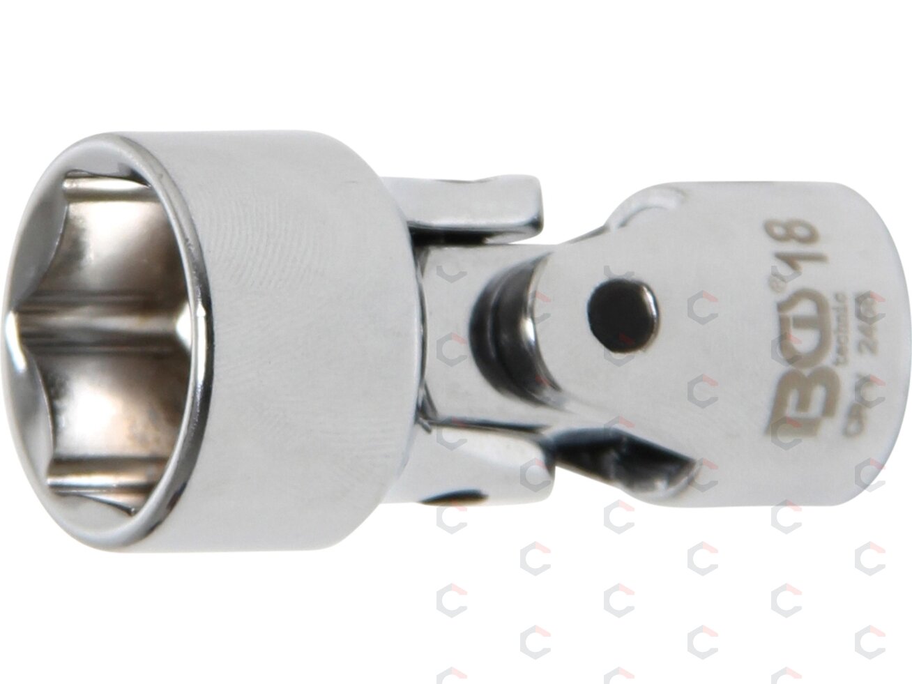 Universali šarnyrinė galvutė | šešiakampė | 10 mm (3/8") | 18 mm (2458) Universali šarnyrinė galvutė | šešiakampė | 10 mm (3/8") | 18 mm (2458)