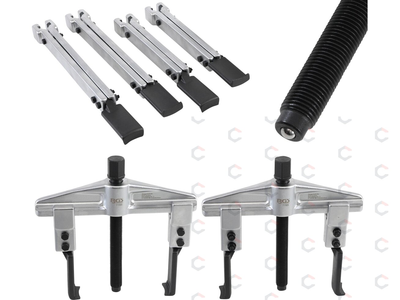 Universalių nuėmėjų rinkinys 2-kojis | 35 - 130 mm | 7 vnt. (7785) 5 Universalių nuėmėjų rinkinys 2-kojis | 35 - 130 mm | 7 vnt. (7785) 5
