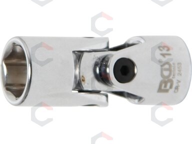Universali šarnyrinė galvutė | šešiakampė | 10 mm (3/8") | 13 mm (2453) Universali šarnyrinė galvutė | šešiakampė | 10 mm (3/8") | 13 mm (2453)