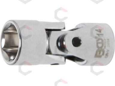 Universali šarnyrinė galvutė | šešiakampė | 10 mm (3/8") | 14 mm (2454) Universali šarnyrinė galvutė | šešiakampė | 10 mm (3/8") | 14 mm (2454)