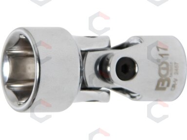 Universali šarnyrinė galvutė | šešiakampė | 10 mm (3/8") | 17 mm (2457) Universali šarnyrinė galvutė | šešiakampė | 10 mm (3/8") | 17 mm (2457)