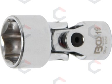 Universali šarnyrinė galvutė | šešiakampė | 10 mm (3/8") | 19 mm (2459) Universali šarnyrinė galvutė | šešiakampė | 10 mm (3/8") | 19 mm (2459)