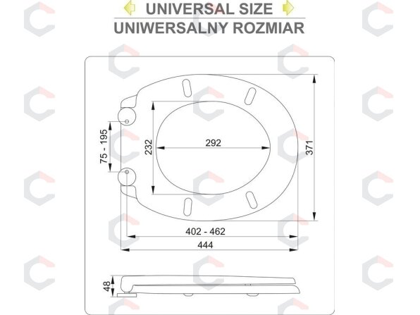Unitazo dangtis su lėto uždarymo mechanizmu | 2-in-1 (75471) 7 Unitazo dangtis su lėto uždarymo mechanizmu | 2-in-1 (75471) 7