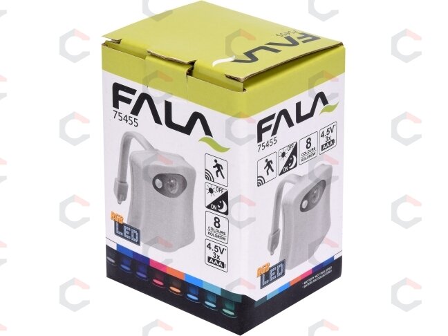 Unitazo apšvietimo LED lemputė su judesio davikliu (8 šviesos padėtys) (75455) 6 Unitazo apšvietimo LED lemputė su judesio davikliu (8 šviesos padėtys) (75455) 6