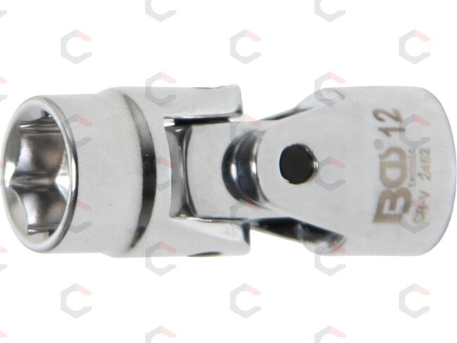 Universali šarnyrinė galvutė | šešiakampė | 10 mm (3/8") | 12 mm (2452) Universali šarnyrinė galvutė | šešiakampė | 10 mm (3/8") | 12 mm (2452)