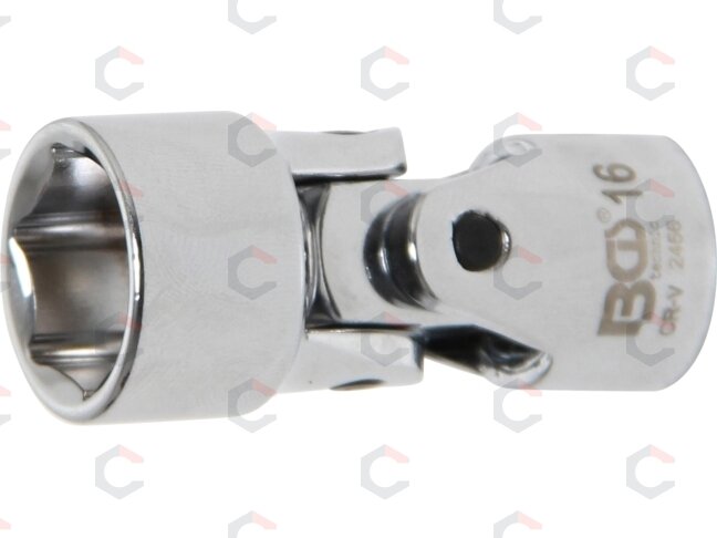 Universali šarnyrinė galvutė | šešiakampė | 10 mm (3/8") | 16 mm (2456) Universali šarnyrinė galvutė | šešiakampė | 10 mm (3/8") | 16 mm (2456)