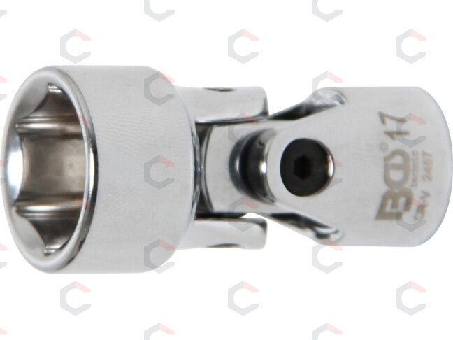 Universali šarnyrinė galvutė | šešiakampė | 10 mm (3/8") | 17 mm (2457) Universali šarnyrinė galvutė | šešiakampė | 10 mm (3/8") | 17 mm (2457)