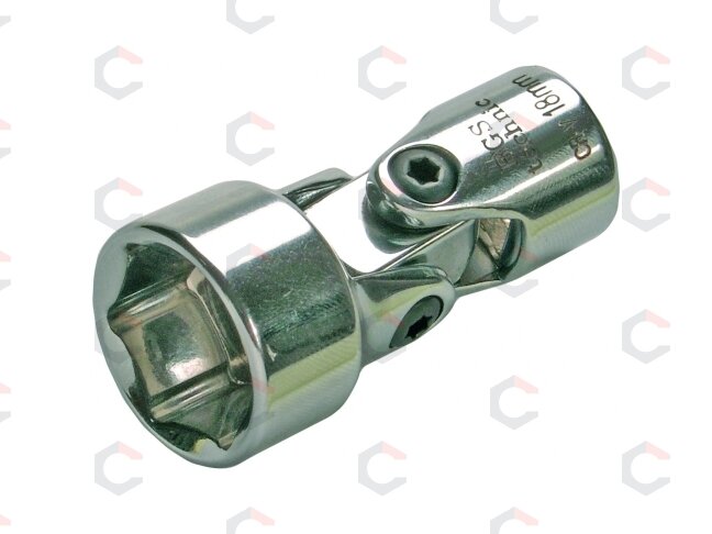 Universali šarnyrinė galvutė | šešiakampė | 10 mm (3/8") | 18 mm (2458) 1 Universali šarnyrinė galvutė | šešiakampė | 10 mm (3/8") | 18 mm (2458) 1