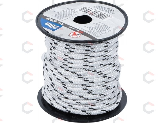 Universali virvė | 3 mm x 20 m | juoda / balta (80808) 1 Universali virvė | 3 mm x 20 m | juoda / balta (80808) 1