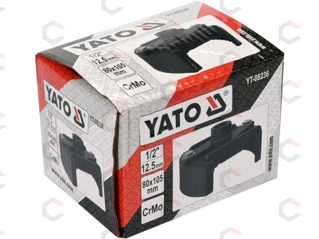 Universalus alyvos filtro raktas | 12,5 mm (1/2") | 80 mm - 105 mm (YT-08236) 2 Universalus alyvos filtro raktas | 12,5 mm (1/2") | 80 mm - 105 mm (YT-08236) 2