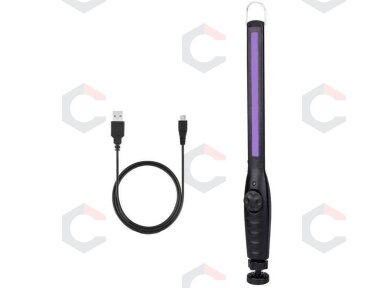 UV COB-sterilizavimo dezinfekcinė lempa ultravioletinė | itin plokščio tipo | UVC 6 LED | USB (S580-UVC) UV COB-sterilizavimo dezinfekcinė lempa ultravioletinė | itin plokščio tipo | UVC 6 LED | USB (S580-UVC)