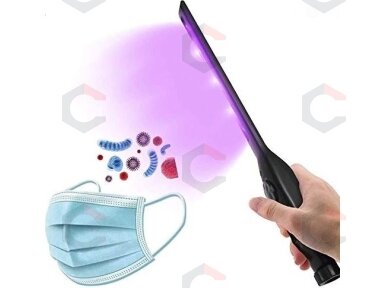 UV COB-sterilizavimo dezinfekcinė lempa ultravioletinė | itin plokščio tipo | UVC 6 LED | USB (S580-UVC) UV COB-sterilizavimo dezinfekcinė lempa ultravioletinė | itin plokščio tipo | UVC 6 LED | USB (S580-UVC)