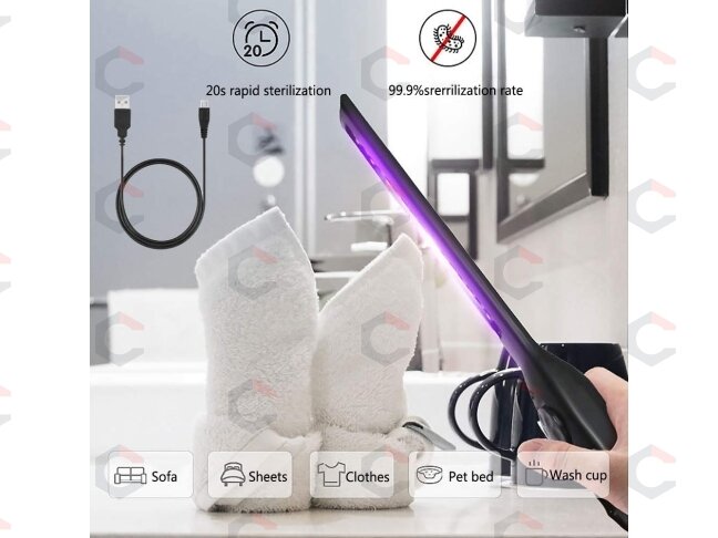 UV COB-sterilizavimo dezinfekcinė lempa ultravioletinė | itin plokščio tipo | UVC 6 LED | USB (S580-UVC) 3 UV COB-sterilizavimo dezinfekcinė lempa ultravioletinė | itin plokščio tipo | UVC 6 LED | USB (S580-UVC) 3