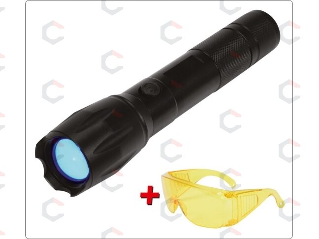 UV žibintuvėlis akumuliatorinis | LI-ION 3.7V | 1500 mAh + akiniai (YT-08587) UV žibintuvėlis akumuliatorinis | LI-ION 3.7V | 1500 mAh + akiniai (YT-08587)
