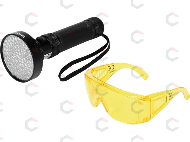 UV žibintuvėlis ir akiniai kondicionavimo sistemos nuotėkio aptikimui | UV 100 LED (YT-08582) 5