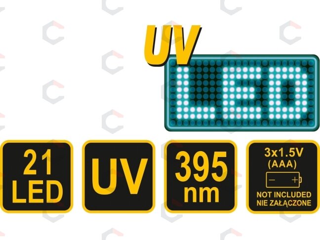 UV žibintuvėlis ir akiniai kondicionavimo sistemos nuotėkio aptikimui | UV 21 LED (82756) 4