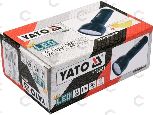UV žibintuvėlis ir akiniai kondicionavimo sistemos nuotėkio aptikimui | UV 21 LED (YT-08581) 3 UV žibintuvėlis ir akiniai kondicionavimo sistemos nuotėkio aptikimui | UV 21 LED (YT-08581) 3