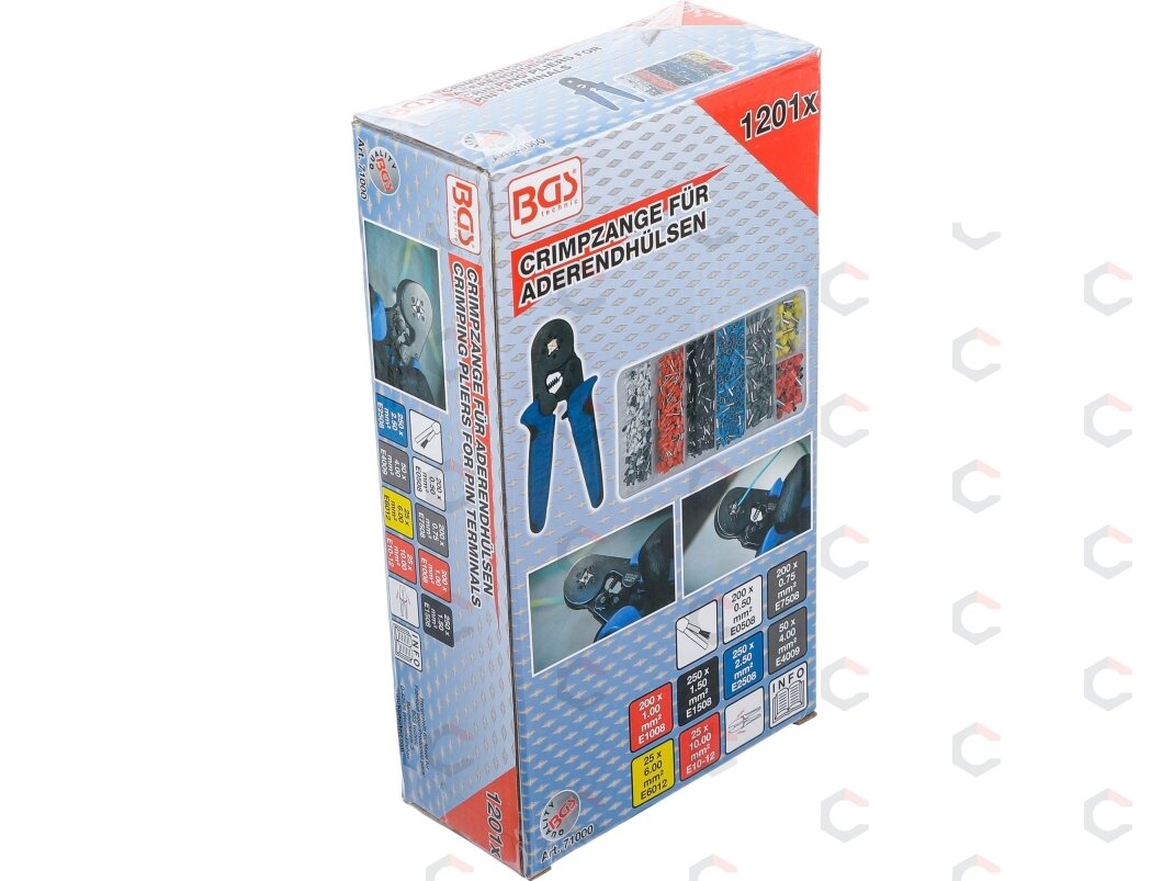 Užspaudimo replės movoms 0,25–10 mm² | su laidų gnybtų asortimentu 0,5 - 10 mm² (71000B) 7 Užspaudimo replės movoms 0,25–10 mm² | su laidų gnybtų asortimentu 0,5 - 10 mm² (71000B) 7