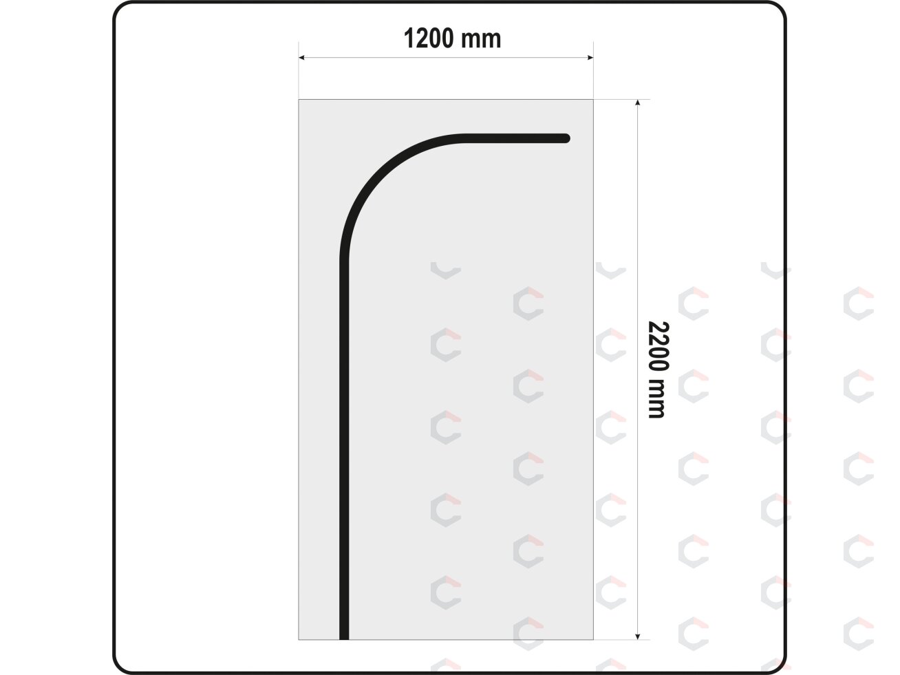 Uždangalas durų angoms | daugkartinis | tipas L | 220 X 120 cm (YT-67221) Uždangalas durų angoms | daugkartinis | tipas L | 220 X 120 cm (YT-67221)