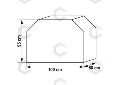 Uždangalas griliams | Oxford 210D, PU, UV atsparus | 100×60×95 cm (99760)