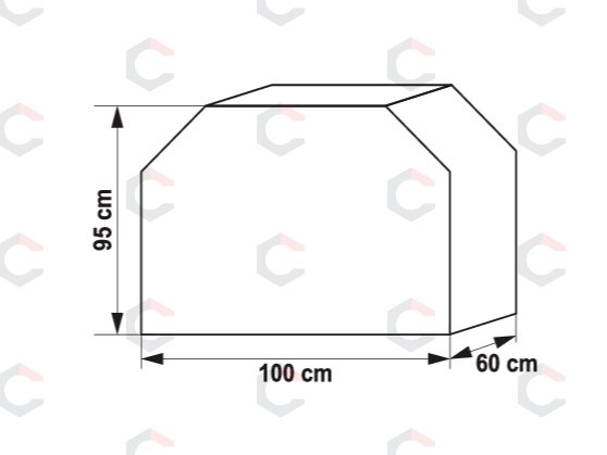 Uždangalas griliams | Oxford 210D, PU, UV atsparus | 100×60×95 cm (99760) 1