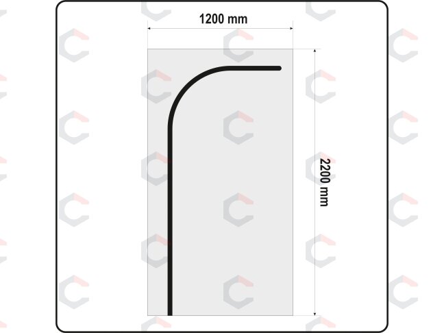 Uždangalas durų angoms | daugkartinis | tipas L | 220 X 120 cm (YT-67221) Uždangalas durų angoms | daugkartinis | tipas L | 220 X 120 cm (YT-67221)