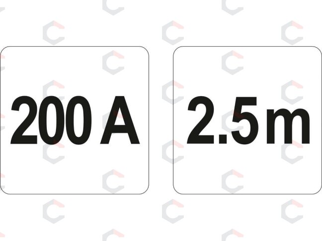 Užvedimo laidai | 200 A (YT-83151) 2 Užvedimo laidai | 200 A (YT-83151) 2