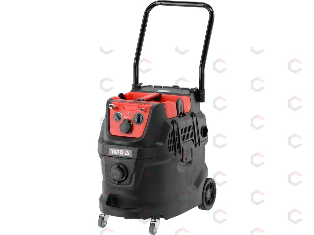 Vakuuminis dulkių siurblys – automatinis filtro kratytuvas, pneumo sinchronizacija – 40 l | 1600/3600 W (YT-85718) 1 Vakuuminis dulkių siurblys – automatinis filtro kratytuvas, pneumo sinchronizacija – 40 l | 1600/3600 W (YT-85718) 1