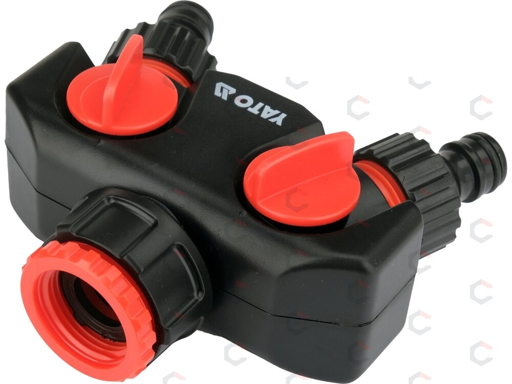 Dvigubas čiaupo adapteris | G3/4 ir G1 (YT-89100) 4 Dvigubas čiaupo adapteris | G3/4 ir G1 (YT-89100) 4