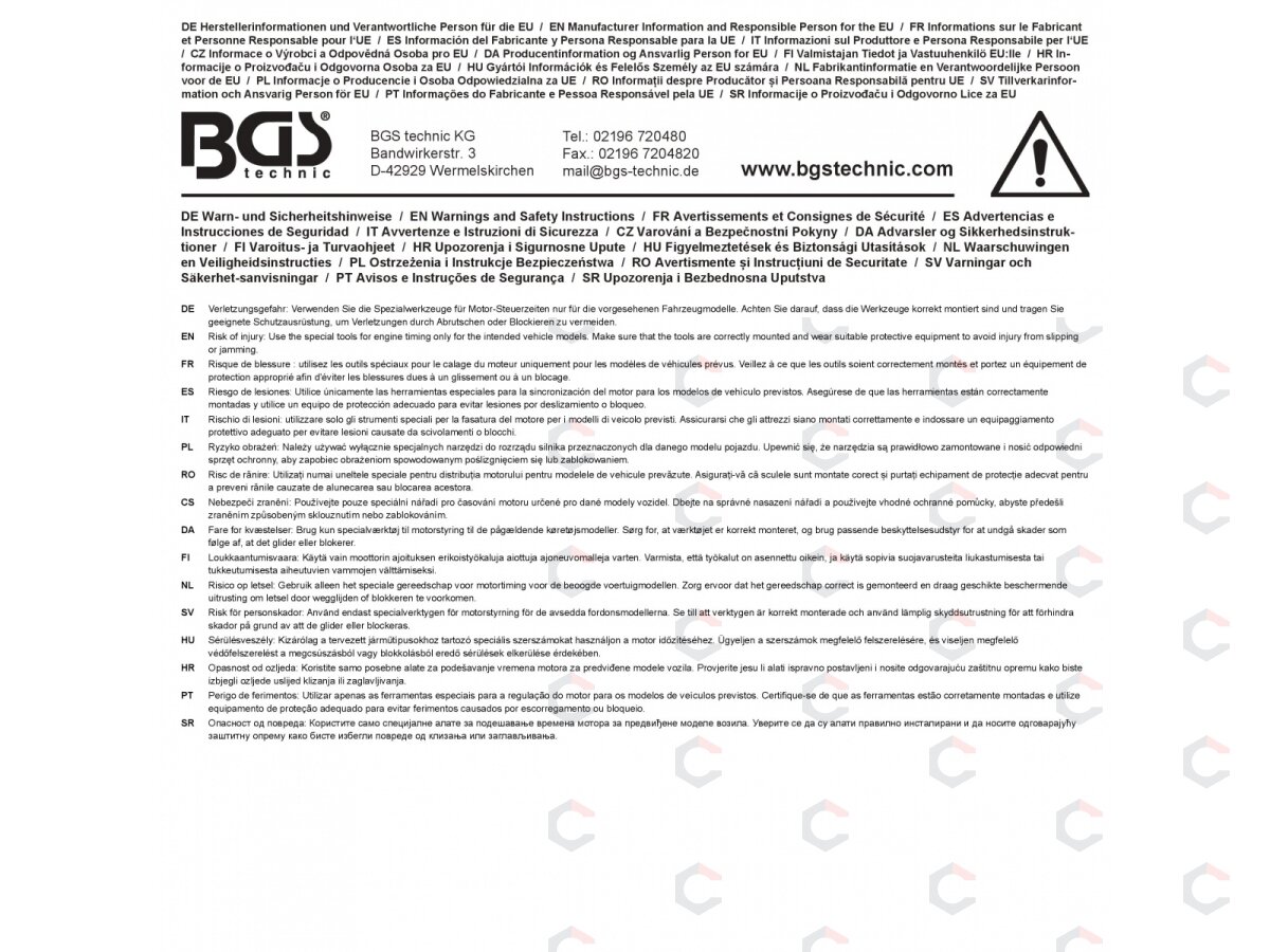 Variklio fiksavimo įrankių rinkinys | Mercedes-Benz M654 1.6 / 2.0 dyzelis | 5 vnt. | BGS (62649) 6 Variklio fiksavimo įrankių rinkinys | Mercedes-Benz M654 1.6 / 2.0 dyzelis | 5 vnt. | BGS (62649) 6
