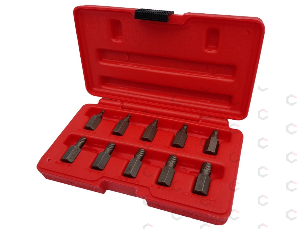 Varžtų išsukėjų rinkinys | 3-11 mm | 10 vnt. (V24375) 1 Varžtų išsukėjų rinkinys | 3-11 mm | 10 vnt. (V24375) 1