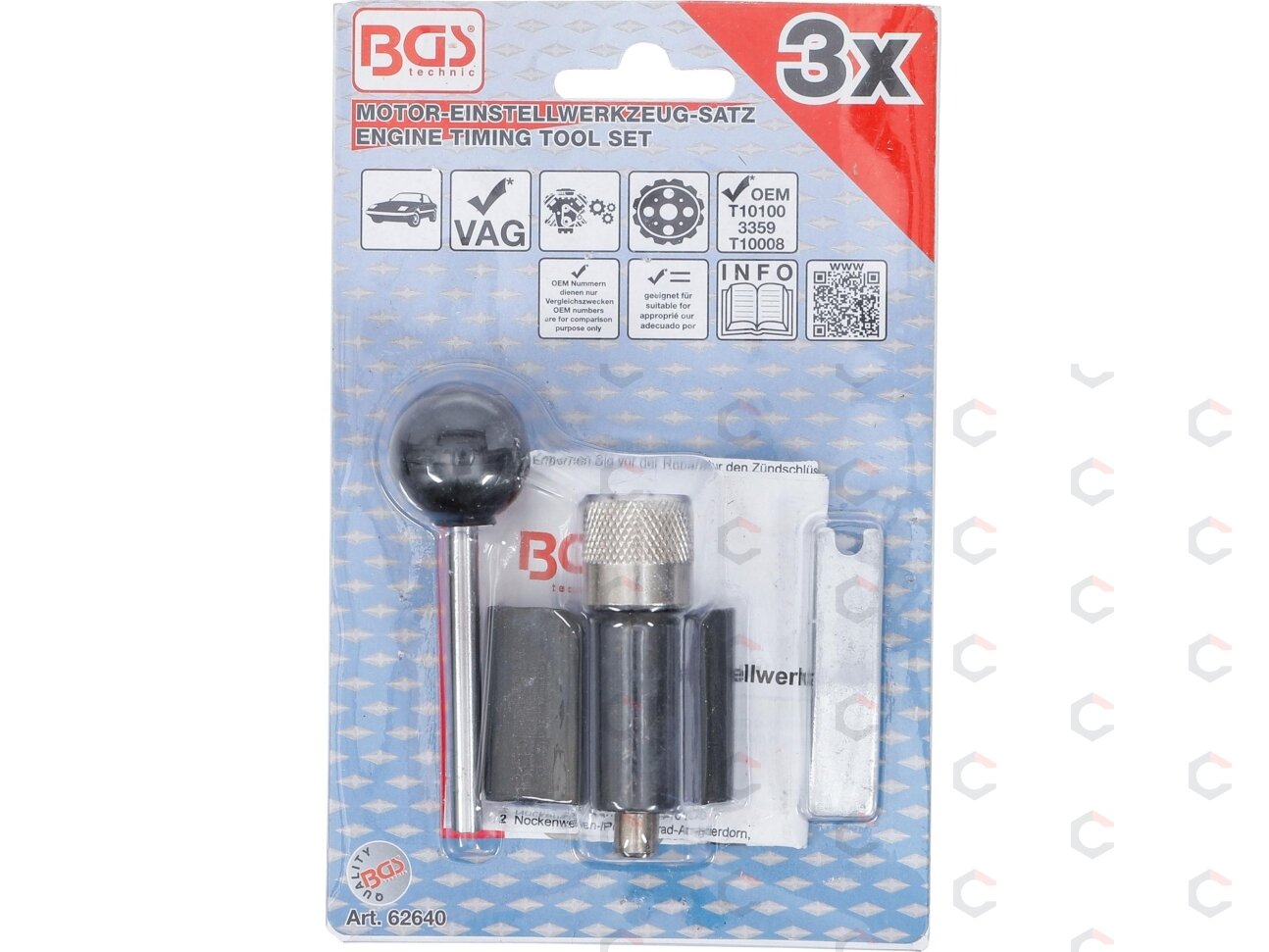 Variklio fiksavimo komplektas | VAG | 3 vnt. (62640) 3 Variklio fiksavimo komplektas | VAG | 3 vnt. (62640) 3