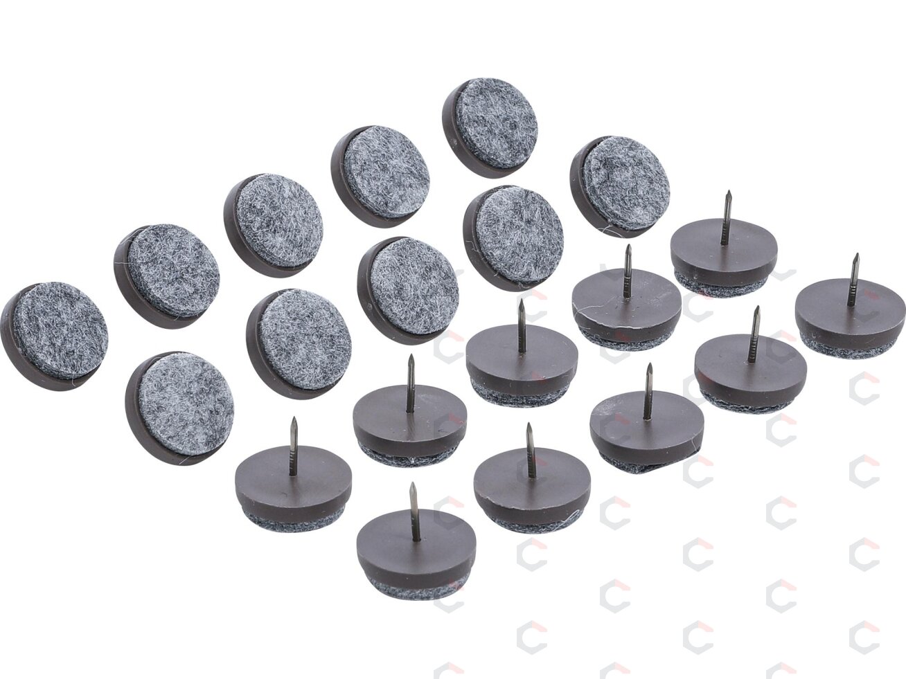 Vailokinių padukų rinkinys | su vinukais | Ø 24 mm | 20 vnt. (80868) Vailokinių padukų rinkinys | su vinukais | Ø 24 mm | 20 vnt. (80868)