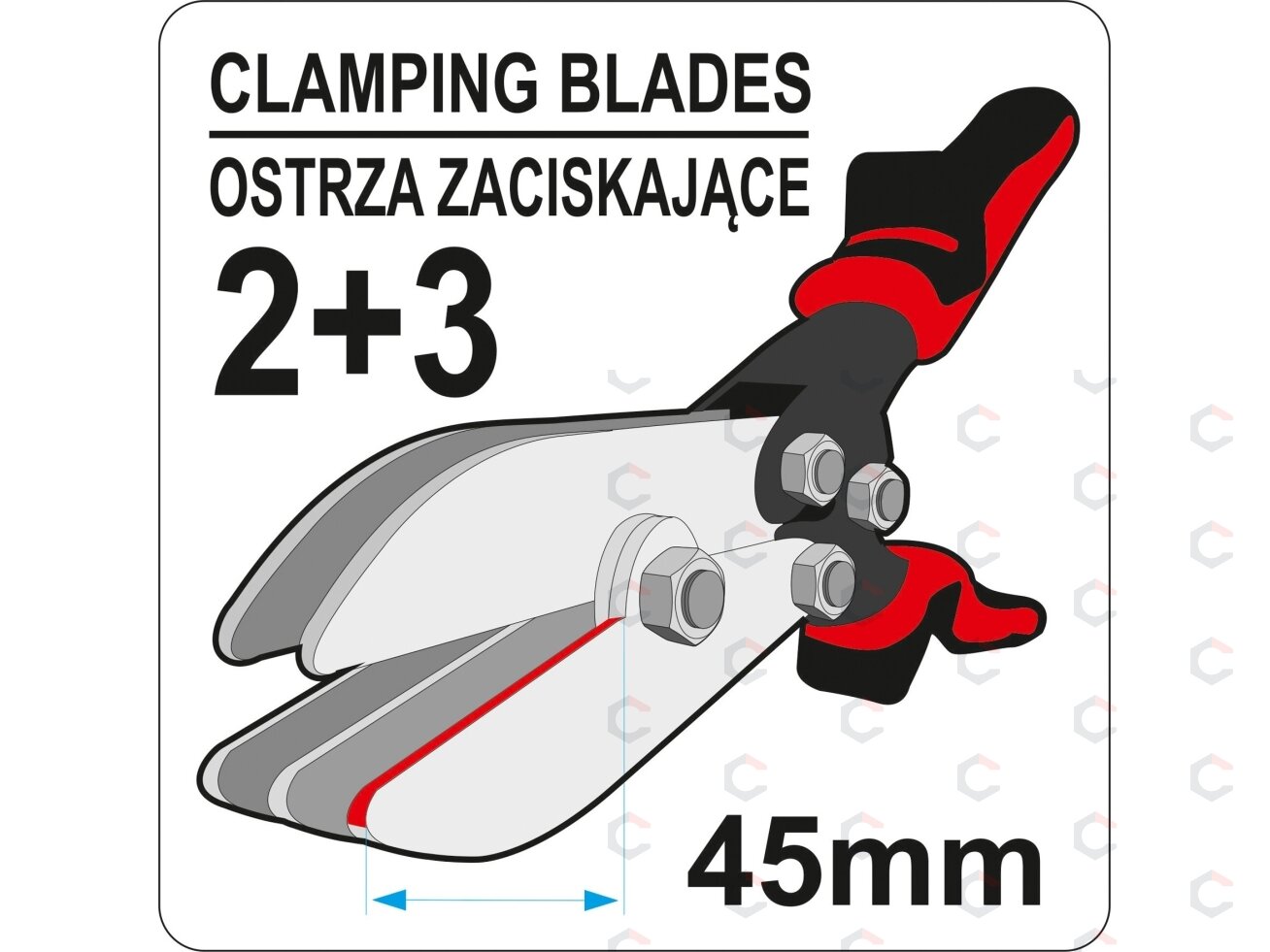 Vamzdelių sujungimo replės | 5 ašmenų | 260 mm (YT-22380) 1 Vamzdelių sujungimo replės | 5 ašmenų | 260 mm (YT-22380) 1